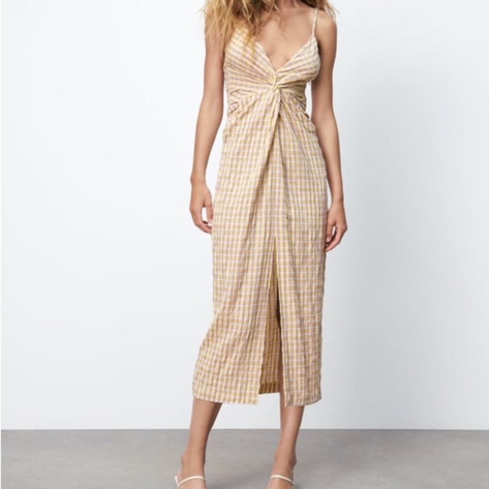 Zara Gingham Dress XS